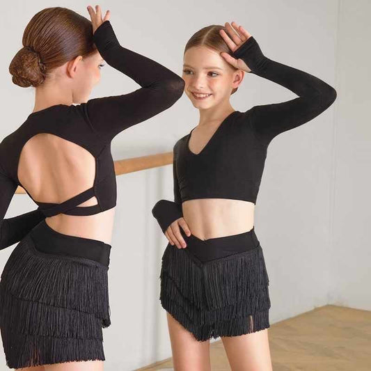 Angular Fringe Skirt Kids