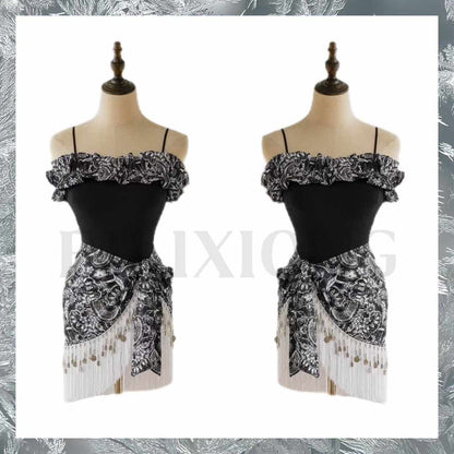 One-Shoulder and Cami Top with Waist Tie