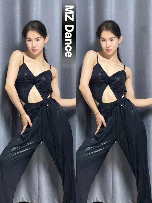 Backless Leather Butterfly Strap Top with Comfortable Leather Pants Set