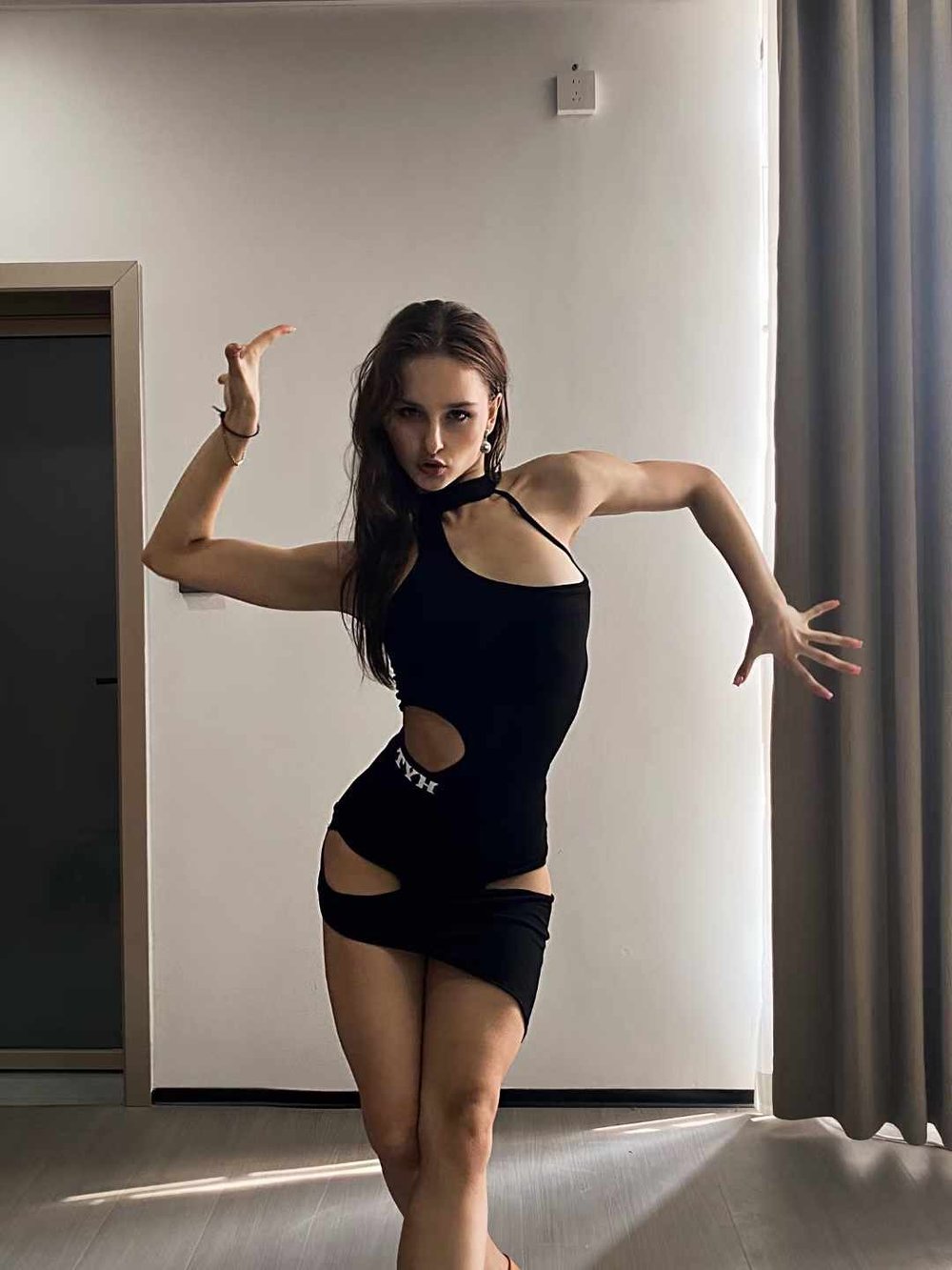Open Back Hollow Out Two-Piece Set