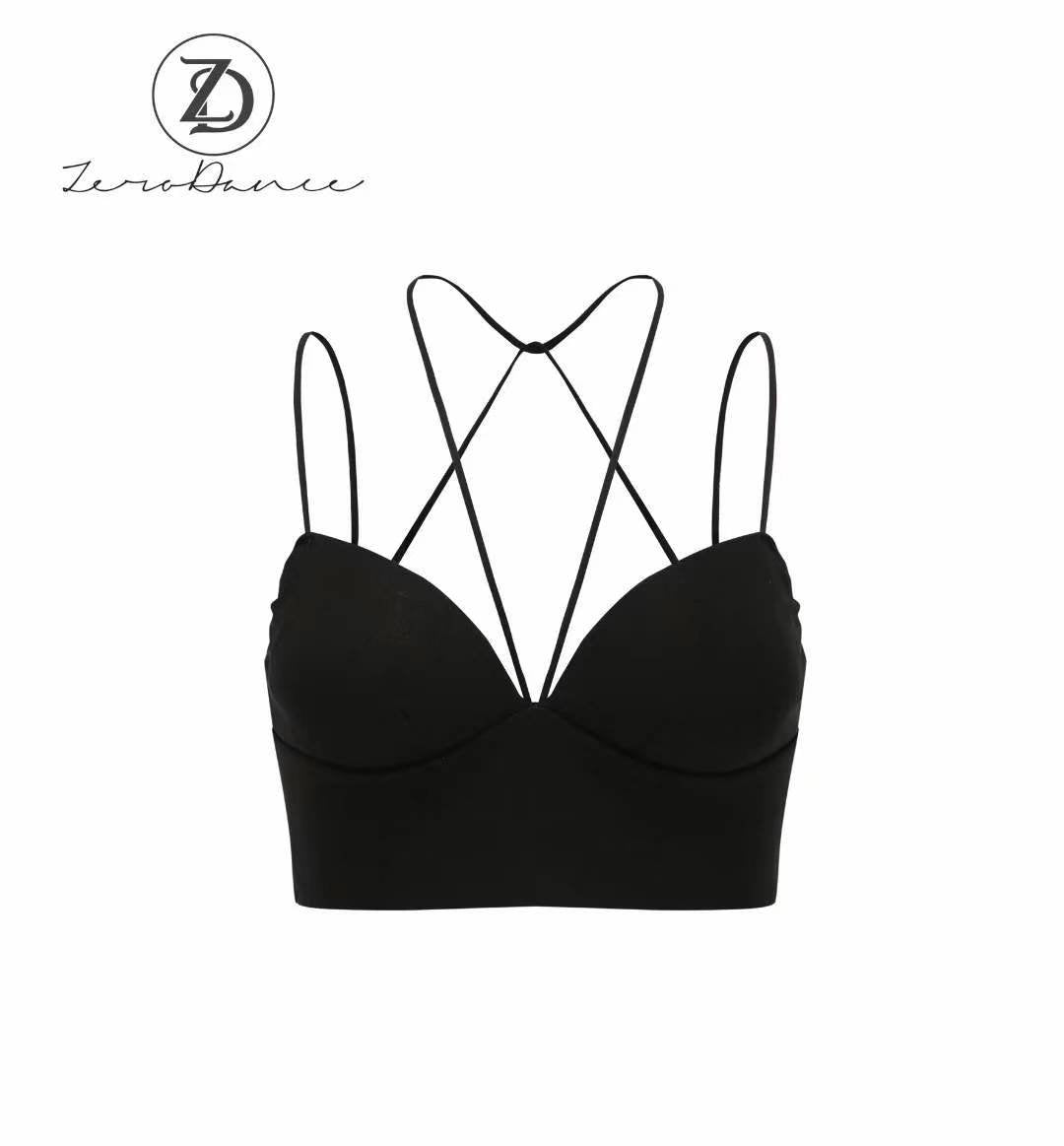 Spaghetti Cross Strap Cropped Camisole