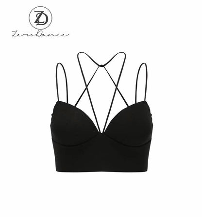 Spaghetti Cross Strap Cropped Camisole