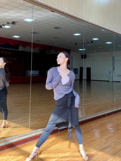 Unisex Deep Gray Dance Outfit