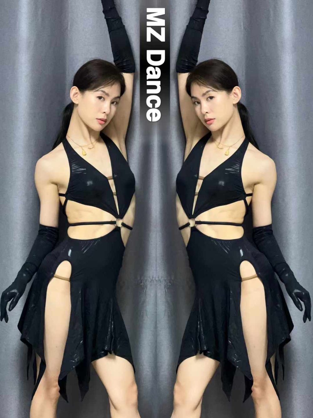 Sexy Backless Asymmetrical Split Dress
