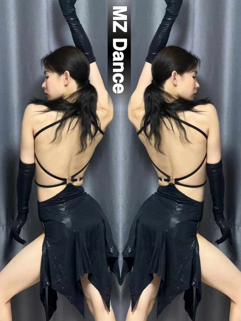 Sexy Backless Asymmetrical Split Dress
