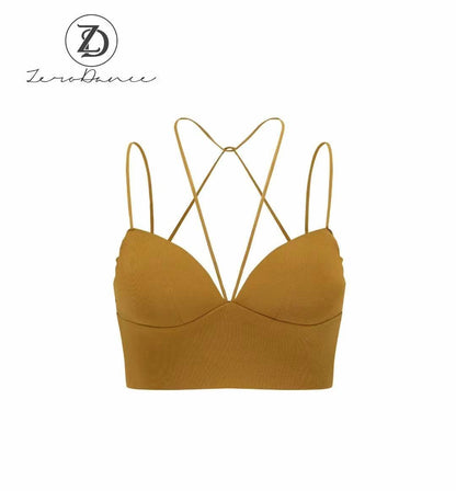 Spaghetti Cross Strap Cropped Camisole