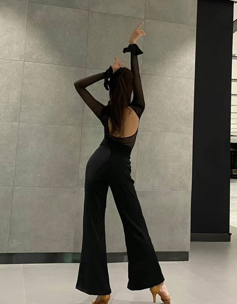 Chic Long Sleeve Mesh Set