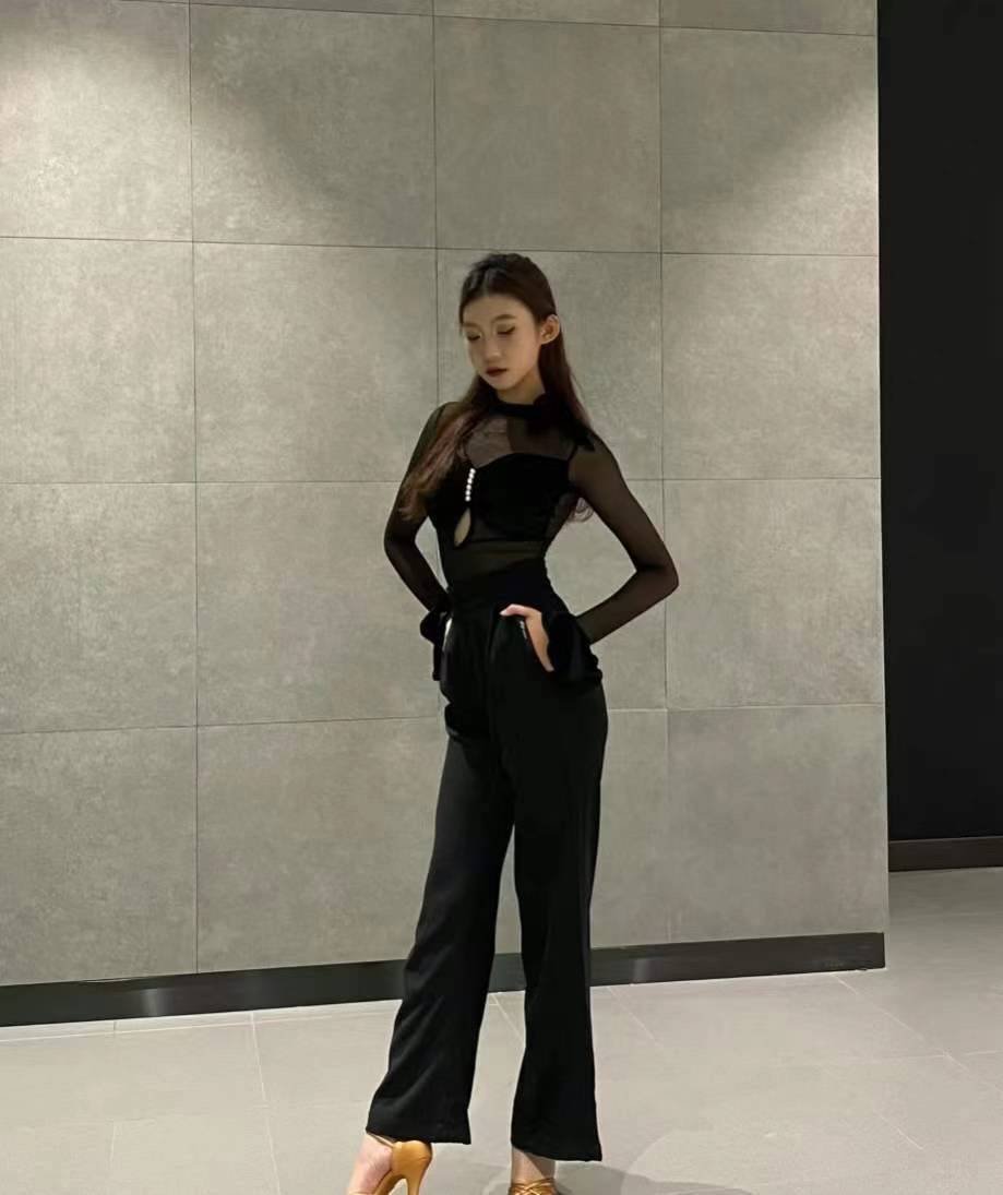 Chic Long Sleeve Mesh Set