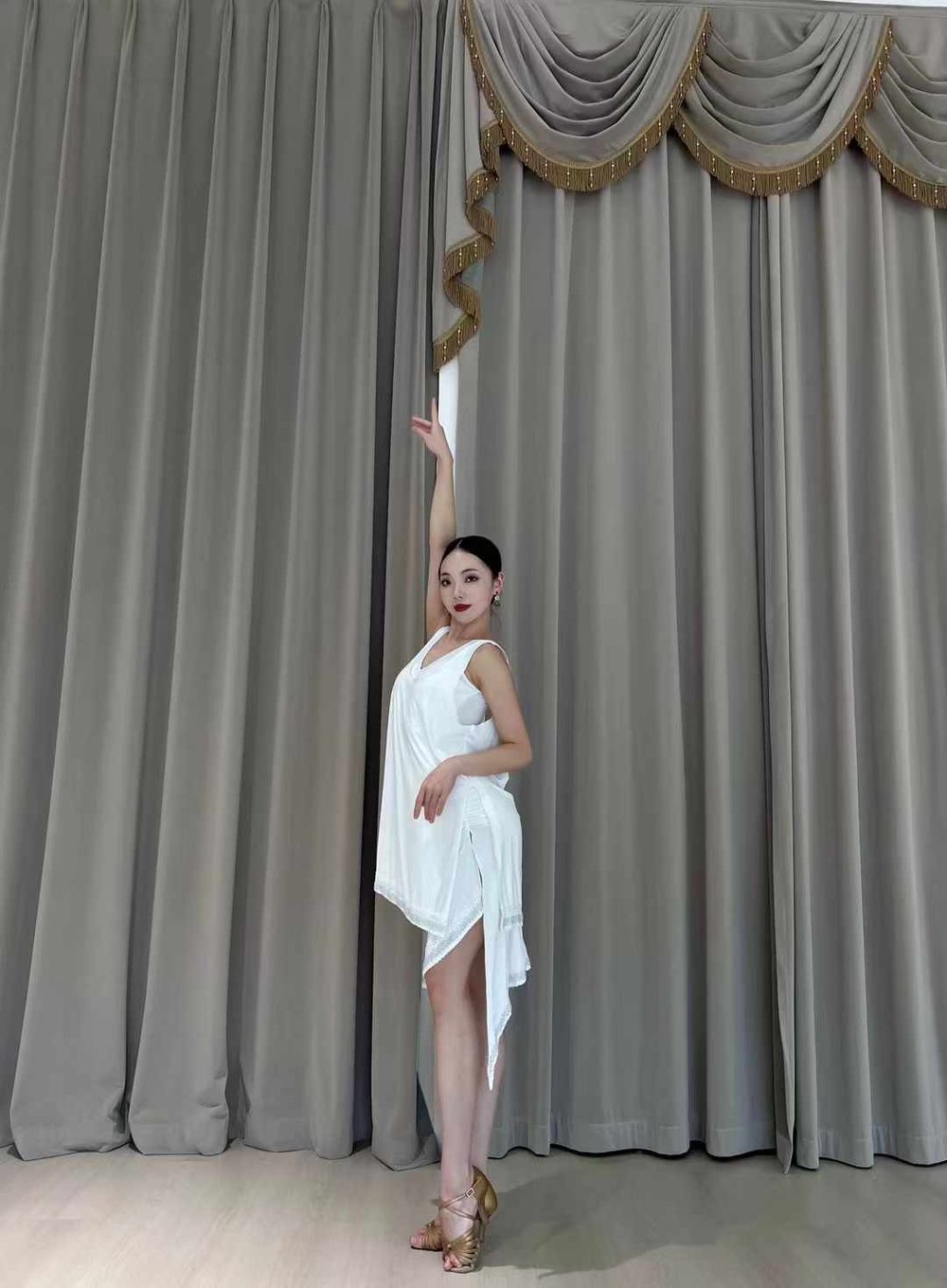 Timeless Elegance in White Dancewear