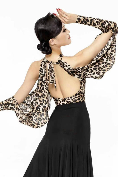 Unveil Elegance with Our Halter-Neck Lantern Sleeve Bodysuit